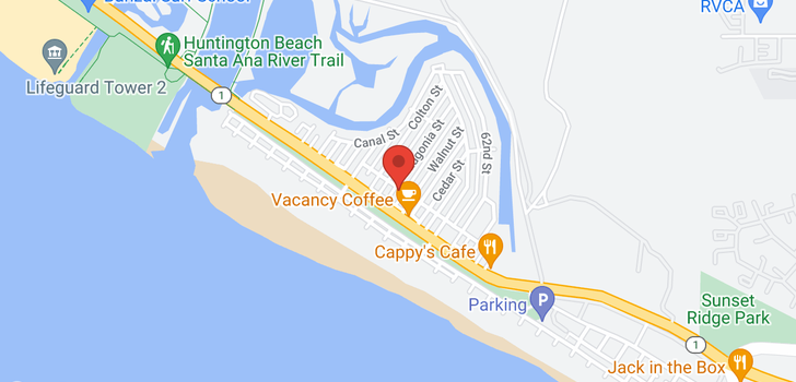 map of 210 Lugonia Newport Beach, CA 92663